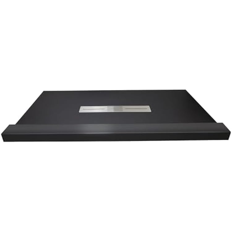Transolid FZST6048C-09 Trimslate 60-in x 48-in Shower Base with Adjustable Single Threshold and Center Drain, Black