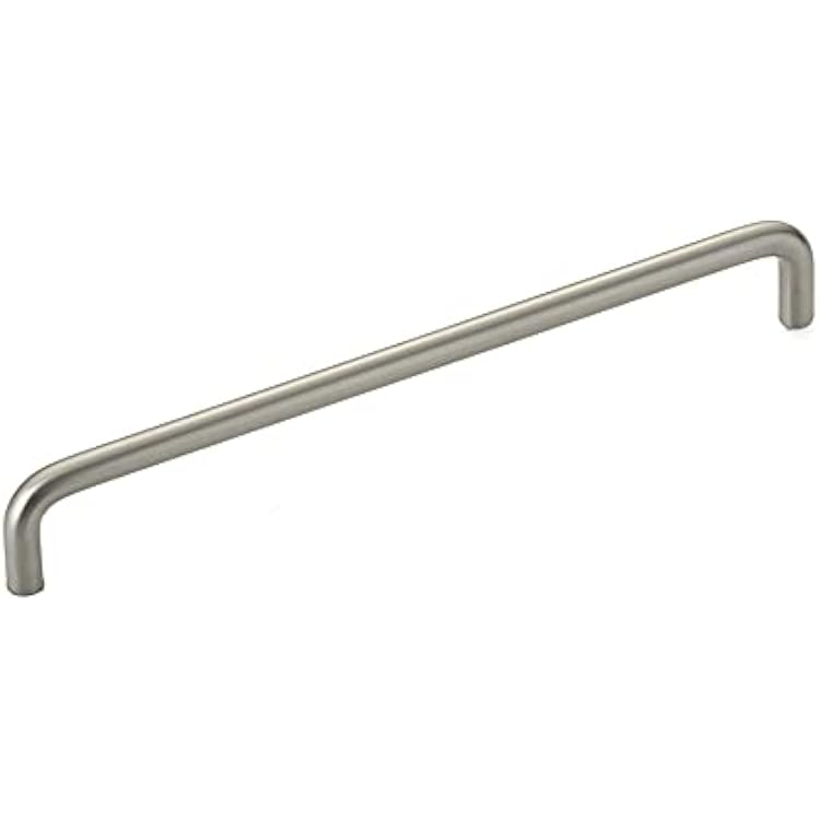 Richelieu Hardware BP228808195 Castleton Collection 8-inch 203 mm Center-to-Center Brushed Nickel Modern Cabinet and Drawer Pull Handle for Kitchen, Bathroom, and Furniture