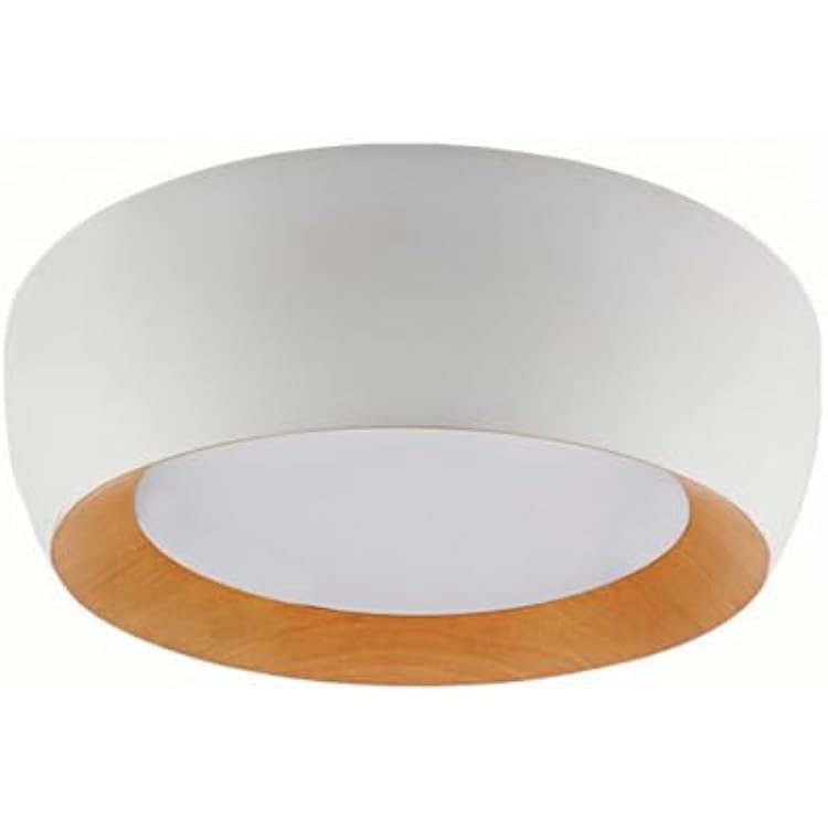 LED Flush Mount Ceiling Light, Modern and Simple Bedroom Flat Ceiling Lighting, Light Luxury Wabi-sabi Style Wood Grain Ceiling Lamp, 3000-6000K Infinite Dimming, for Living Room, Office
