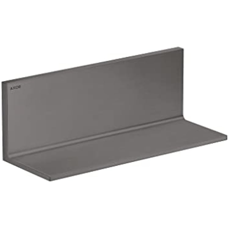 AXOR Universal Rectangular Shelf, 12 in Brushed Black Chrome, 42644340