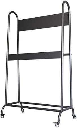 Tyre Rack, Mobile Motorcycle Tire Rack for Garage with Billboard, 2 Shelf Heavy Duty Iron Spare Tyre Bike Fat Tires Organizer Cart, for Warehouse/Shed/Retail Store (Color