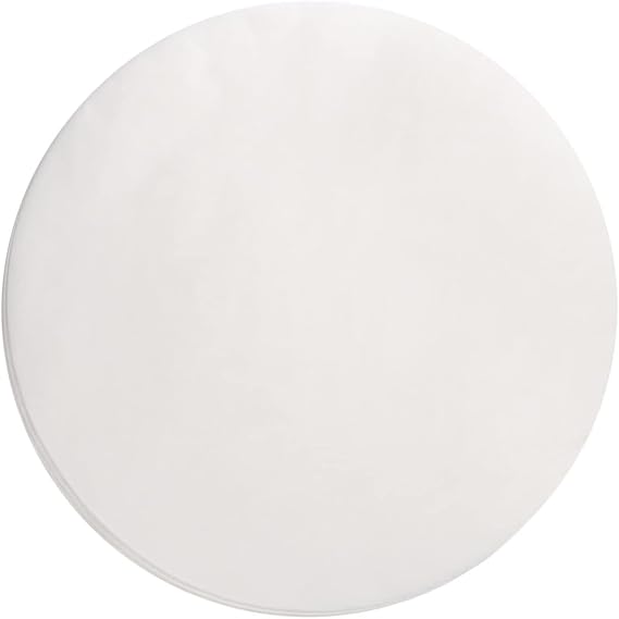 100PCS Cake Tin Liners - 6 Inch Round Baking Paper - Non Stick Parchment Circles for Cake Tins Air Fryer Springform Pan Tortilla Press - White