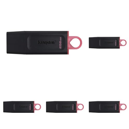 Kingston DataTraveler Exodia 256GB USB 3.2 Flash Drive DTX256GB, Black Pack of 5