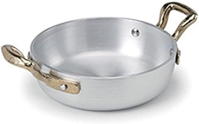 Pentole Agnelli 1932 Collection Line Omelette Pan with 2 Little Handles Diameter 10 cm Aluminium Silver 10 x 10 x 3 cm