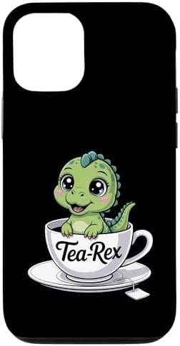 Tea-Rex Tea Drinker T Rex Dinosaur Case for iPhone 1212 Pro
