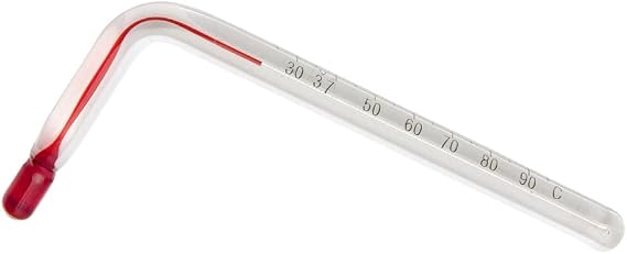 SP Bel-Art, H-B DURAC Liquid-In-Glass Angled Laboratory Thermometer; 25 to 95C, Organic Liquid Fill (B60810-2900)