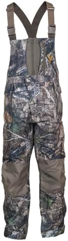 HOT SHOT Mens Elite Camo Hunting Bib, Waterproof Mens Camouflage Overalls, Insulated All-Day Cold Weather Hunting Clothes