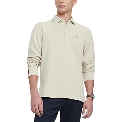 Tommy Hilfiger Mens Long Sleeve Cotton Pique Polo Shirt in Classic Fit