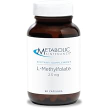 Metabolic Maintenance L-Methylfolate 2.5 mg - Supports a Healthy Mindset - Active Folate for Methylation Support & Biochemical Reactions - Highly Bioavailable - 90 Servings - 90 Capsules