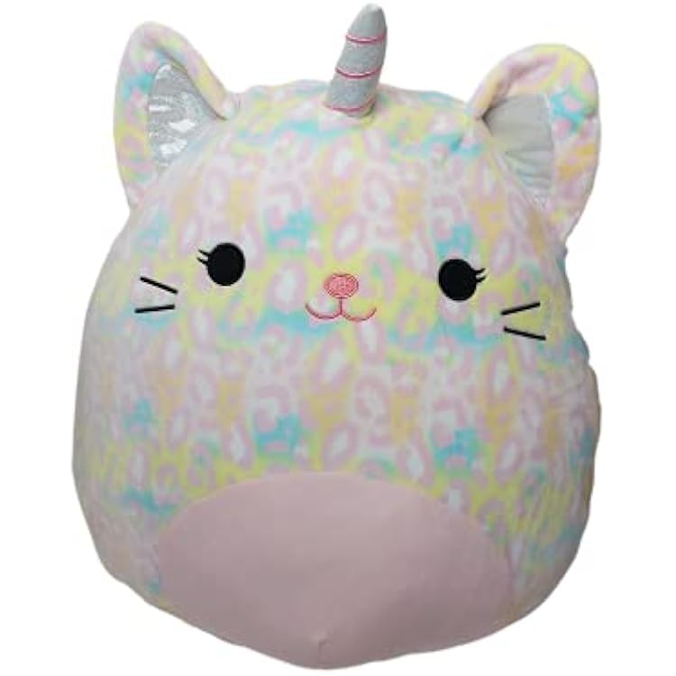 Squishmallow Cheetah-Corn Cheetah Unicorn 16 Soraya Rainbow Plush Stuffed Animal Super Soft Cuddle Pillow