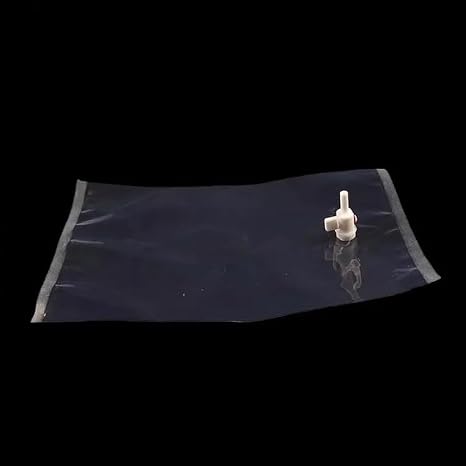 Tedlar PVF Gas Sampling Bags for Solid VOCs Detection - Durable 2mil Film with PTFE Valve - Pack of 1(1L)