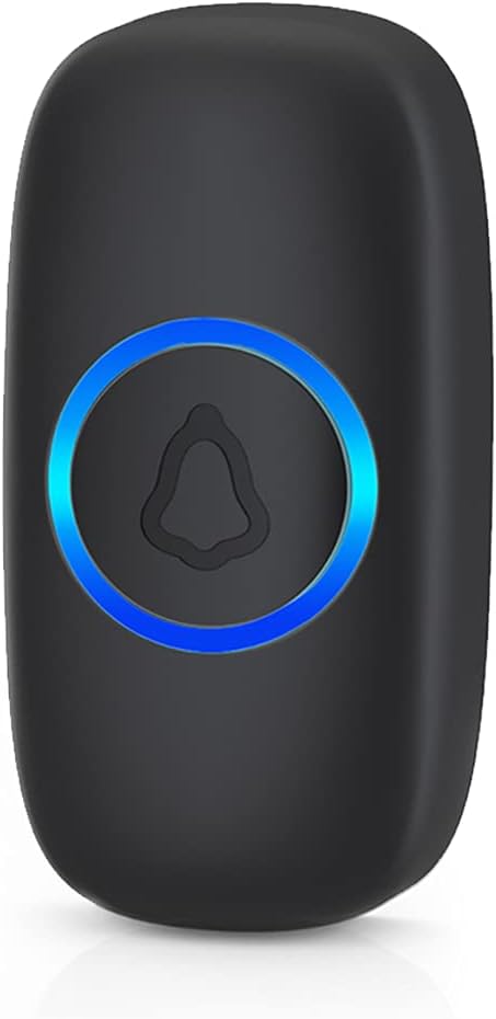 SECRUI Wireless Doorbell F55 Push Button, Pair with Wireless Doorbell Kits, Replacement, Additional Push Button, Black
