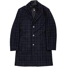 Isaac Mizrahi Boy's 2-20 Single Breasted Quilt Lined Wool-Blend Overcoat with Bib