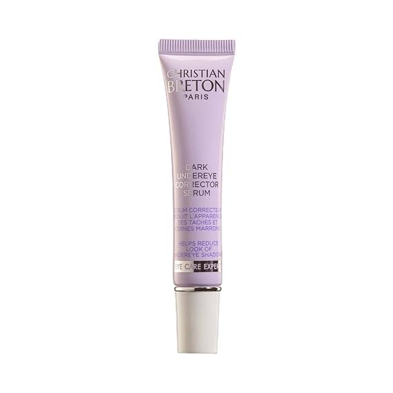 Christian Breton Dark Undereye Corrector Serum - Hydrating Under Eye Serum for Dark Circles - Shea Butter & Soothing Botanicals - Ophthalmologist Tested, Made in France - 3 ml / 0.10 oz