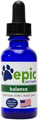 Balance - Natural, Electrolyte, Odorless Pet Supplement That Stabilizes Older or Weak Pets Dropper, 1 Ounce