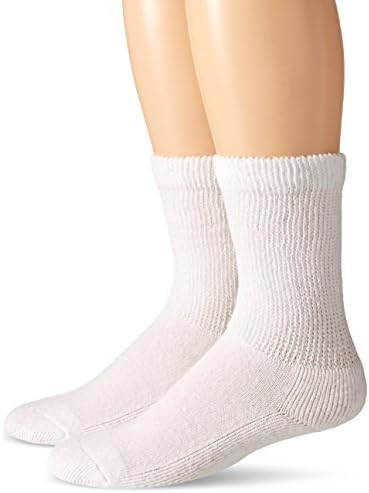 Top Flite Mens Diabetic Non-binding Crew Socks 2 Pack