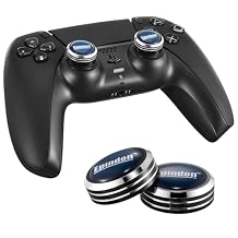 Epindon Cap-Con for PlayStation DualSense/DualSense Edge Wireless Controller(PS5),Blue&Black, 2-PACK