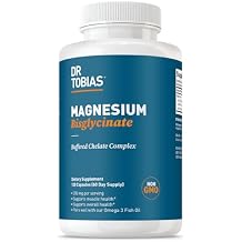 Dr. Tobias Magnesium Bisglycinate - High Absorption Magnesium Buffered Chelate Complex 200 mg per Capsule | Supports Energy, Muscle, Bone & Joint Health - Non-GMO Magnesium Supplement, 120 Capsules