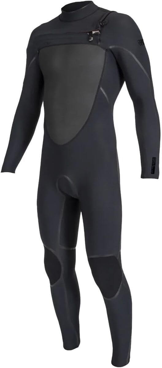 O'Neill 4/3mm Psycho Tech Chest Zip Full Wetsuit-Black/Black-S