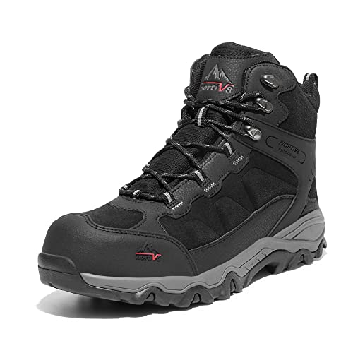 NORTIV 8 Waterproof Steel Toe Boots for Men Slip Resistant Safety Industrial Boots Paladin-Steel