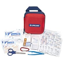 Lifeline 53 Piece First Aid Emergency Kit - Small and Compact Size - Ideal for camping, sporting events, hiking, cycling, car as well as home, school and office