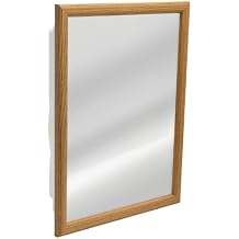 Zenith K268 Oak Framed Medicine Cabinet, 14.5" x 21.75" x 4.5"