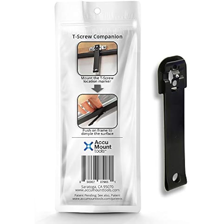 T-Screw Companion - No Measuring Needed to Mark Security Hanging Hardware T-Screw Location on Walls