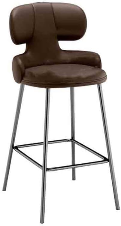 Bar Chair Bar Stools Island Chairs Light Luxury Bar Stools Premium Sense Modern High Chair Back Chairs Bar Stools(Brown)
