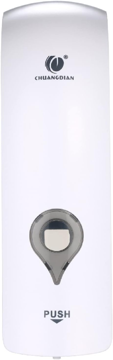 Decdeal Soap Dispenser 300ml Wall Mounted Single-Head Manual Soap Dispenser Bathroom Shower Gel Liquid Shampoo Holder(No Drilling)