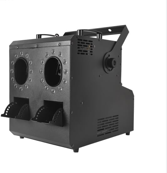 Bubble Fog Machine,900W Bubble Blower with 24pcs LED Lights,Bubble Smoke Maker with 3pcs Fuel Tanks for DJ Wedding Party Christmas Halloween Festival