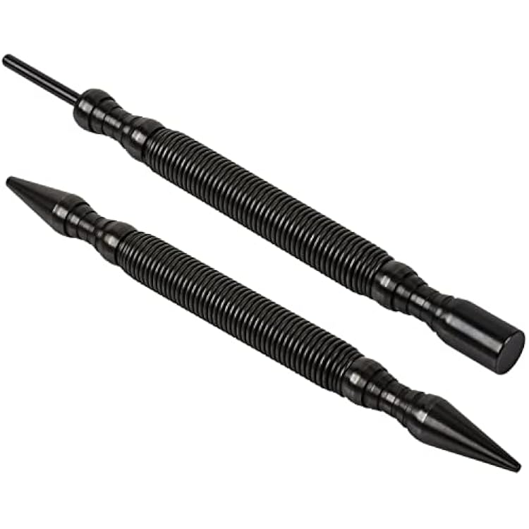 HIT Tool Pro Combo Kit 132 Hammerless Nail Set Punch, 232 Hammerless Nail Set, Hammerless Door Hinge Pin Punch and Steel Hammer, 2 Tools NS12HF