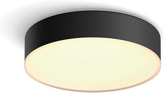 Philips Hue Enrave Ceiling Light, Small, Black [Energy Class F]
