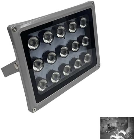 IR Illuminator for CCTV Security Cameras,12V ir Light 20 LED Infrared Illuminator Lights, Rainproof, Automatic Switch at Night 20-lamp IR Illuminator