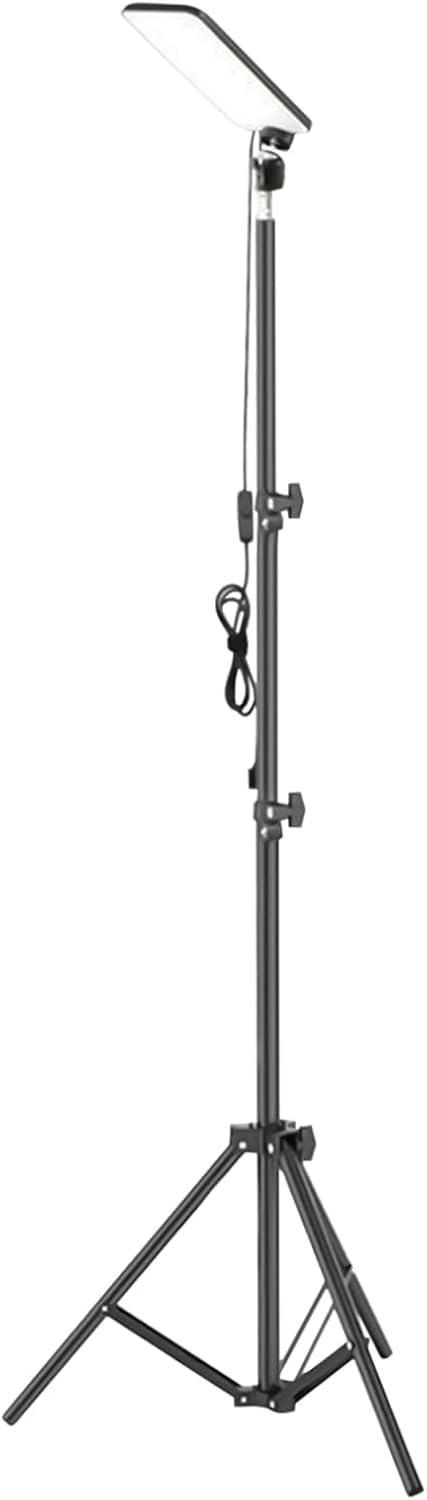 Telescopic LED Camping Lights | LED Work Lights with Stand,High-Brightness Fishing Tripod Lamp for Canopy Tent Workshop Garage Indoor Outdoor Beach