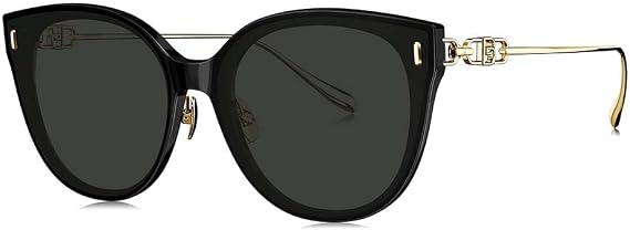 BOLON Women Titanium Cat Eye Polarized Universal Fit UV400 Sunglasses