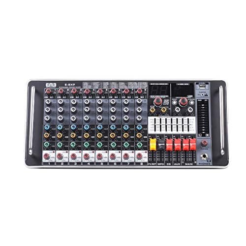 EMB TX8P 1300W 8 Channel Power Mixer Console wDSP Effect, Bluetooth, Record