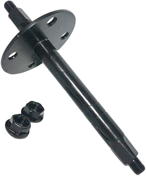 Center Axle Pedal Replacement for Tianxin Spinning Bikes, Metal Front Fork Shaft with Nuts (Size/Color as Selected)