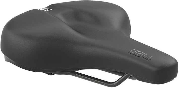 SQlab 621 M-D Active 2.1 Bicycle Saddle - CrMo Rails, City & Commuter Bike, Maximum Pressure Relief & Pressure Distribution, Innovative Active System for Upright & Forward Bends, Lightweight Synthetic | bike-saddles-and-seats