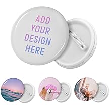 Custom Pins Design Your Name Text Personalized Button Pins High-End Commemorative Pinback Button Decorative Gift for Ceremony Friend Party Backpack