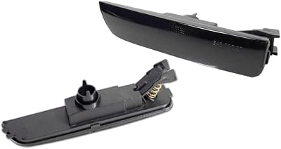 Signal Light 2X Smoke Lens FrontRear Bumper Side Marker B5.5 Black ABS Housing for VW for Passat 2001-2005 Ultrasonically Sealed Smooth 2-Number of Bulbs