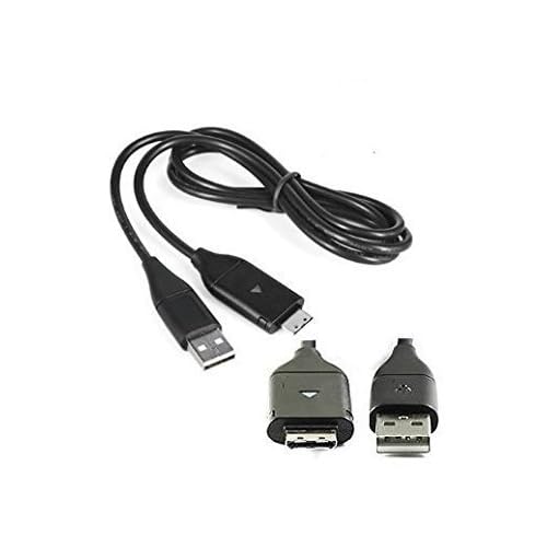 1 Metre Black USB Cable Male-to-Male for Samsung Digimax Digital Camera Image Transfer & Battery Charging