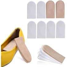 4 Layer Adjustable Orthopedic Insoles for Height Increase, Heel Cushions for Leg Length Discrepancy Heel Heel Spurs Achilles Tendonitis Universal Size