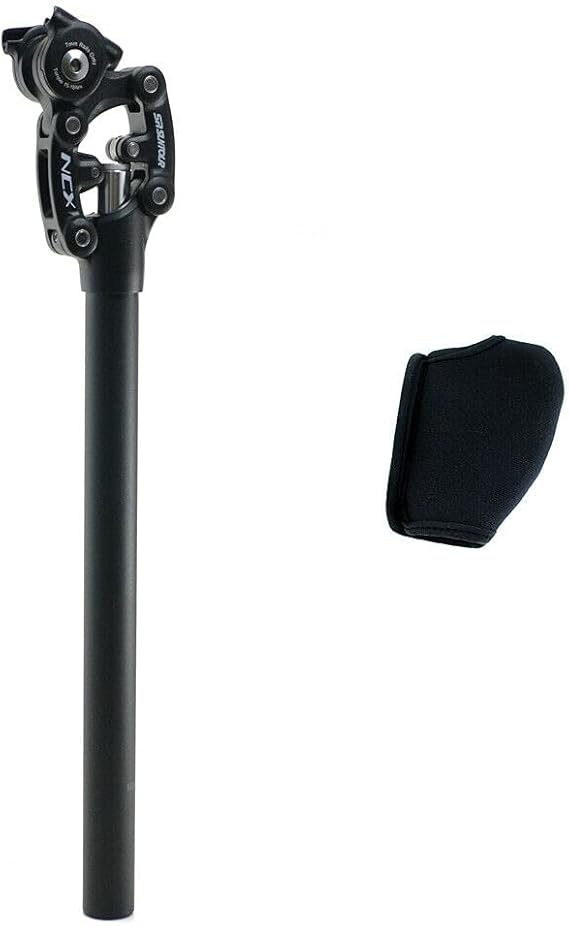 SR SUNTOUR SP12 NCX Suspension Seat Post with Protective Cover 27.2X400mm,Black, VK1918