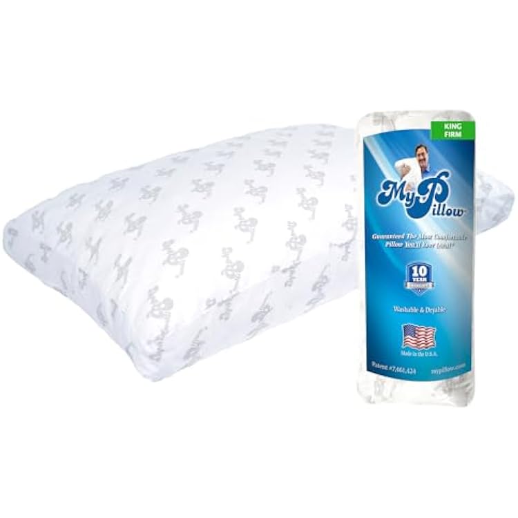 MyPillow Bedding Bed Pillows for Sleeping King Size, Gusseted for Back, Stomach or Side Sleepers - My Pillow Premium Pillow [King, Firm]
