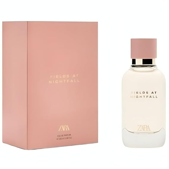 Zara Fields at Nightfall Women Perfume Addictive Woody Floral Scent with Praline Jasmine & Sandalwood Eau de Parfum EDP 100ml (3.4 fl. oz.)