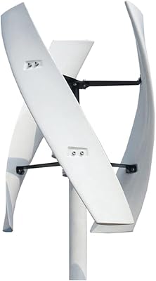 Vertical Wind Generator,9000W 12V 24V 48V 220V Wind Turbines Generator Windmill for Land and Marine with MPPT Controller White