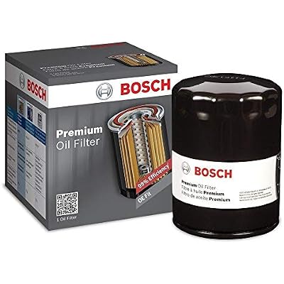 BOSCH 3330 Premium Oil Filter With FILTECH Filtration Technology - Compatible With Select Audi, Chrysler, Dodge, Ford, Jeep, Lexus, Lincoln, Mazda, Mercury, Saab, Toyota, Volkswagen