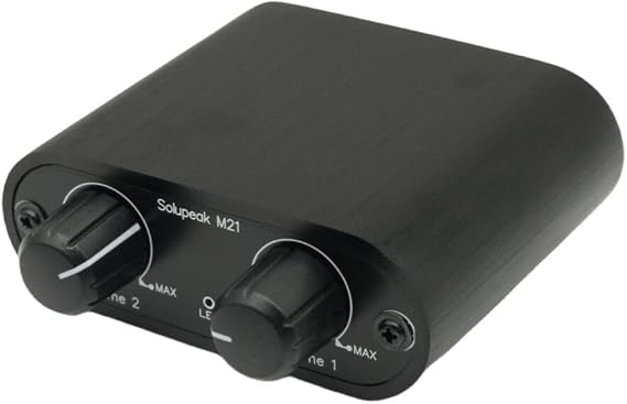 M21 2 Channel 3.5mm Stereo Mini Headphone Audio Mixer