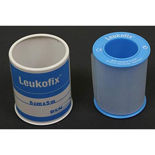 Leukofix Transparent Adhesive Tape 5 cm x 5 m 1 Count 5cm X 5m 2inch X 5.46 Yard