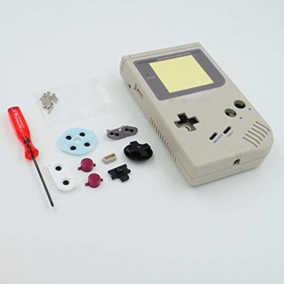 Replacement Full Housing Shell Case Cover For Gameboy Classic 1989 GB DMG Console Repair Part - Gray